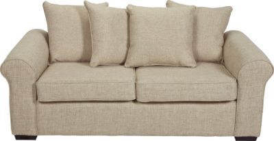 Collection Erinne 2 Seater Fabric Pillowback Sofa Bed - Sand